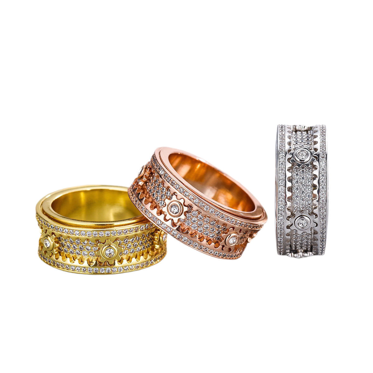 Rotating Diamond Gear Ring