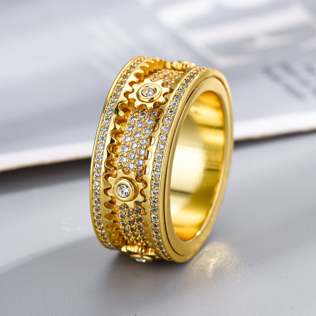 Rotating Diamond Gear Ring