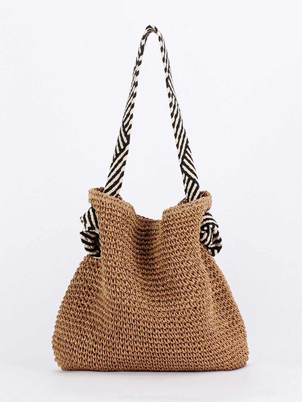 Korean Style Paper Rope Woven Shoulder Bag
