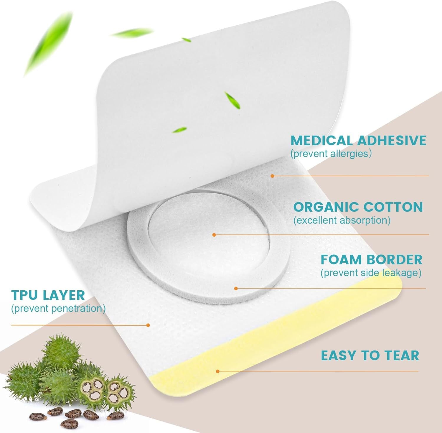 Disposable Self-Adhesive Castor Oil Pack