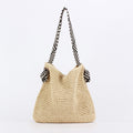 Korean Style Paper Rope Woven Shoulder Bag